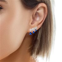 Orecchini Ultima Edizione Donna Colore in Argento Zaffiro OAO7368-ZAFFIRI - OAO7368-ZAFFIRI